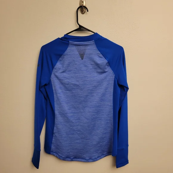 VGUC Under Armor Women's Mock Neck Coldgear Reactor Long Sleeve, Blue, Size Med - Picture 5 of 5